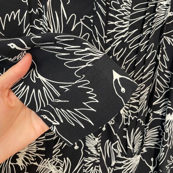Maeve by Anthropologie – Bird Print Long Sleeve Blouse - Picture 4 of 9